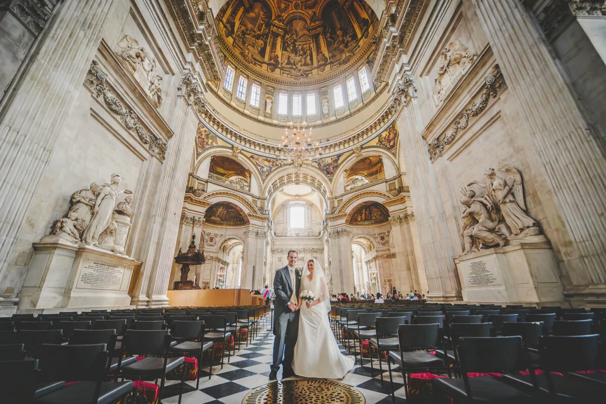 St paul's cathedral wedding photography.