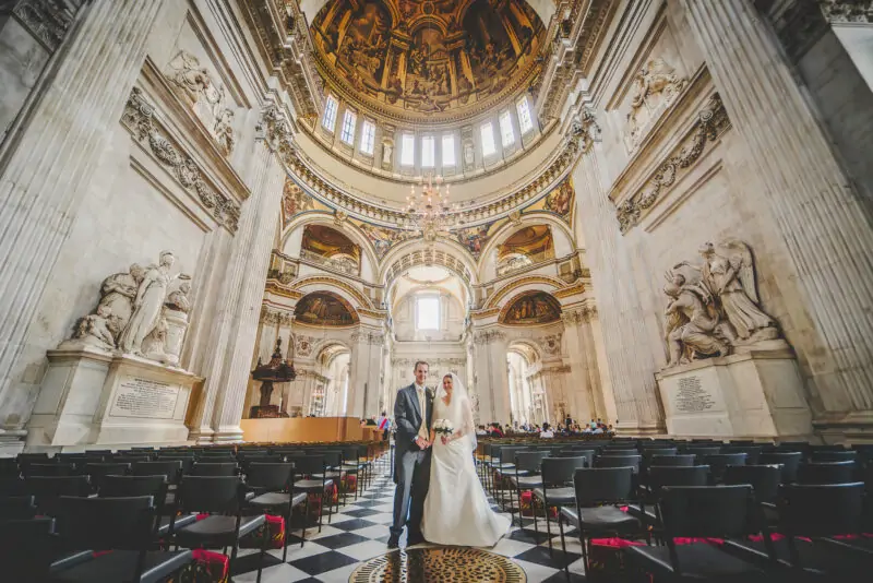 St paul's cathedral wedding photography.