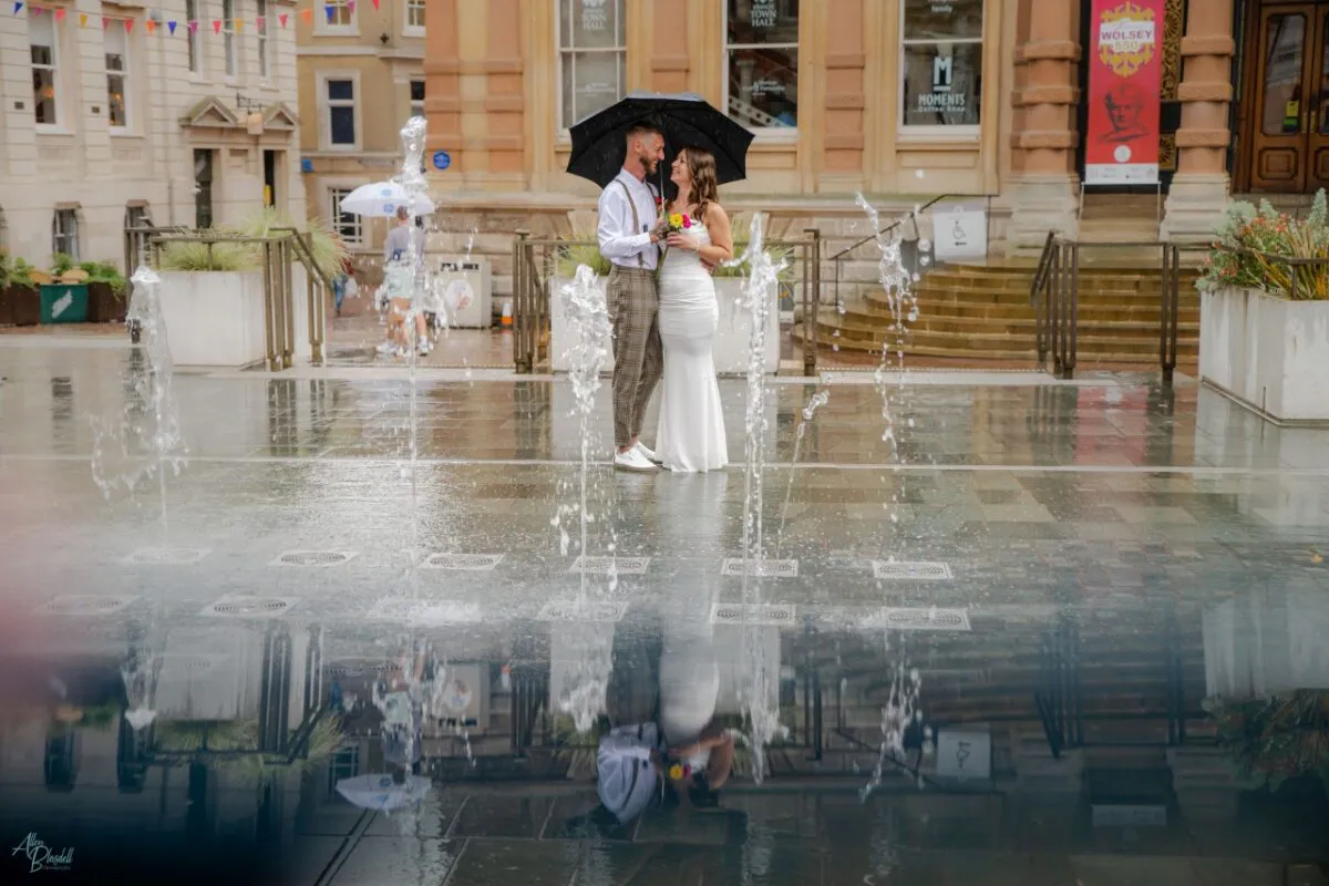 Ipswich Town Hall Wedding in the Rain (listing)
