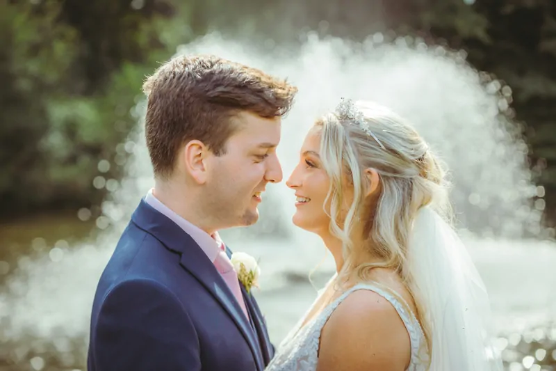 Bride and Groom at Ashdown Park Hotel wedding