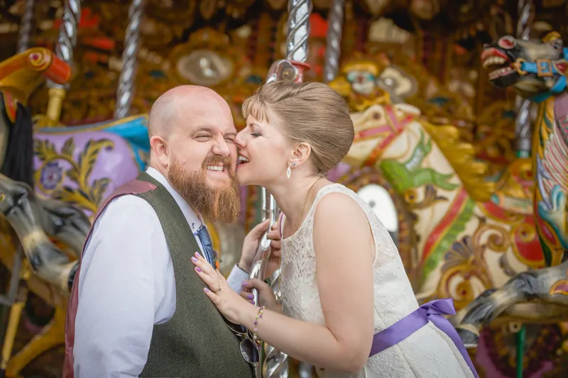 Bride and groom at Fawley Hill Wedding