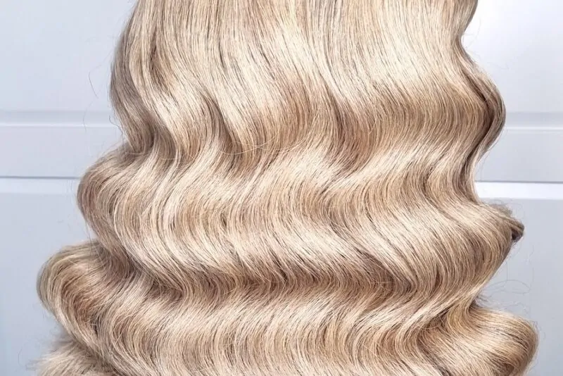 Hollywood wave hairstyle
