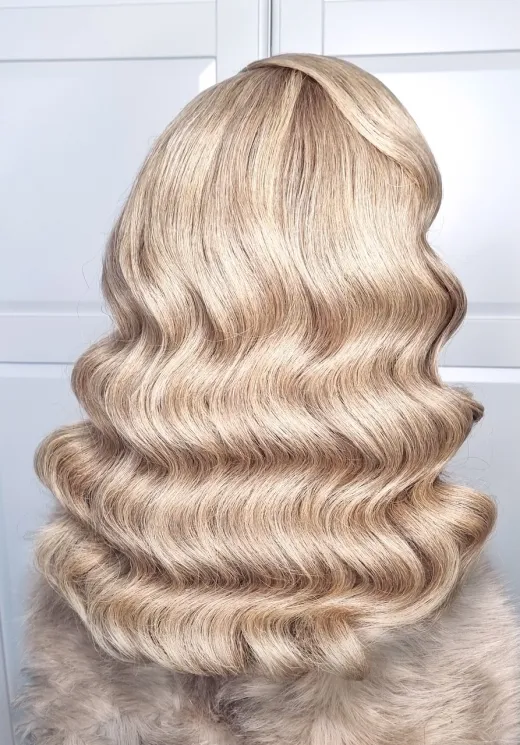 Hollywood wave hairstyle