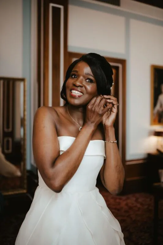 London Luxury Bespoke bridal makeup and hair for deep dark skin tone by Siew Gratton - 1