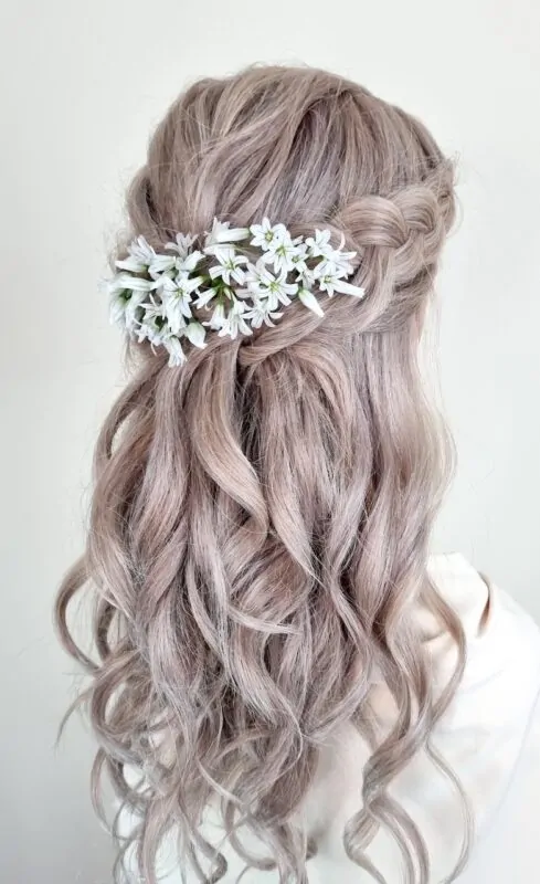 Bridal hair styling by Siew Gratton