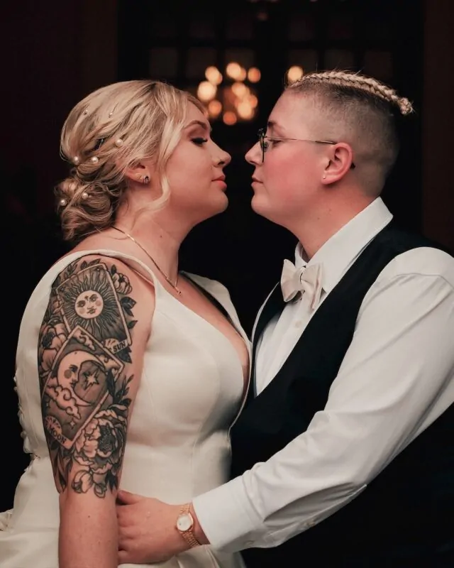 doorway almost kiss