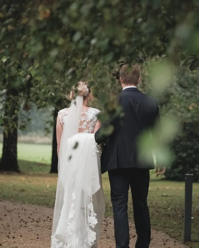 couple walking away