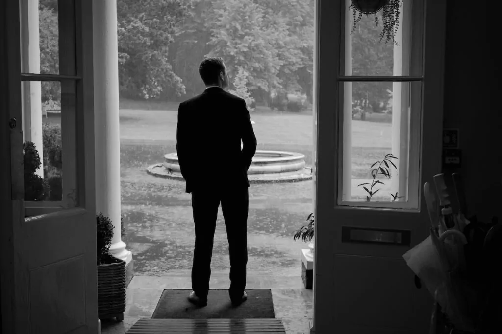 BM looks out at rain 1