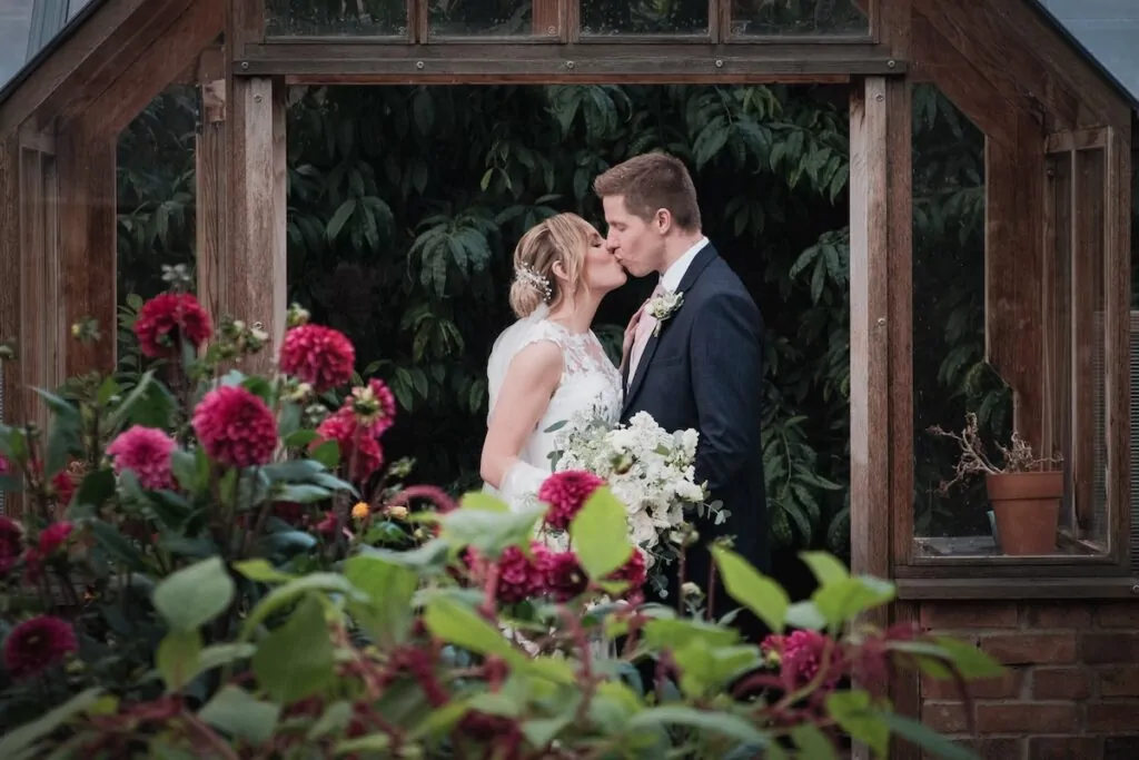 Greenhouse entrance kiss