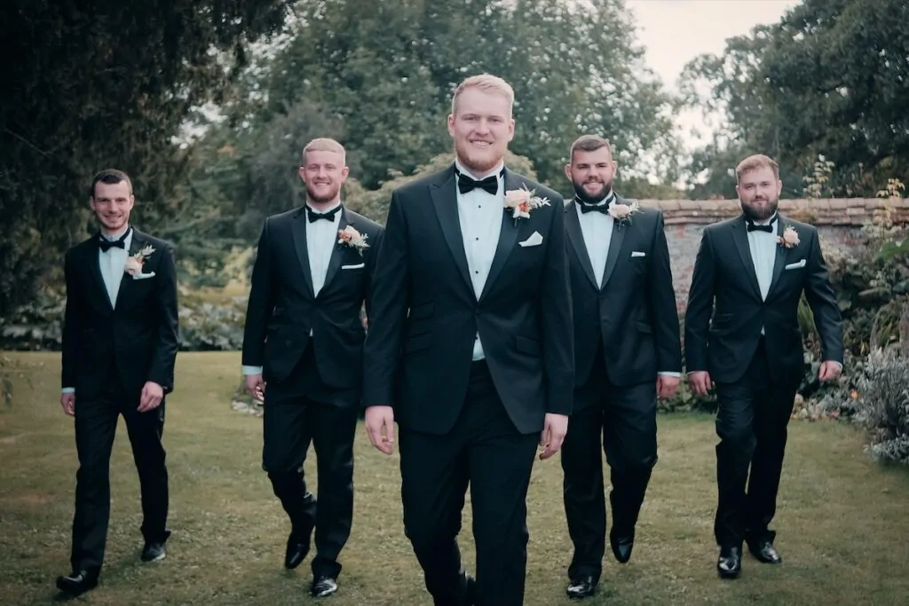 Groomsmen walk
