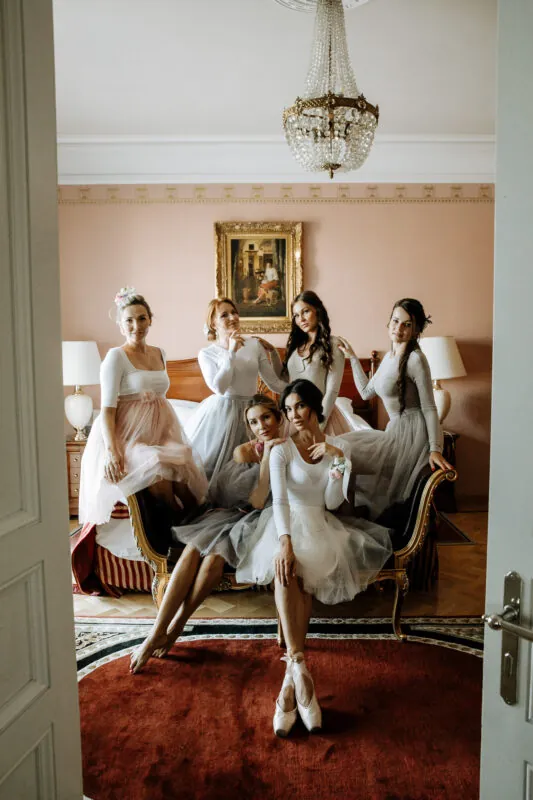 Fun-filled Bridal Party Group Photo