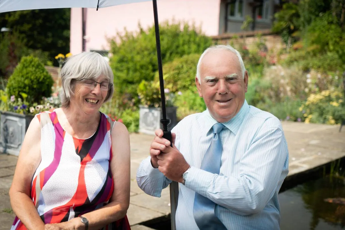 Becky and Paul at the The Old Rectory