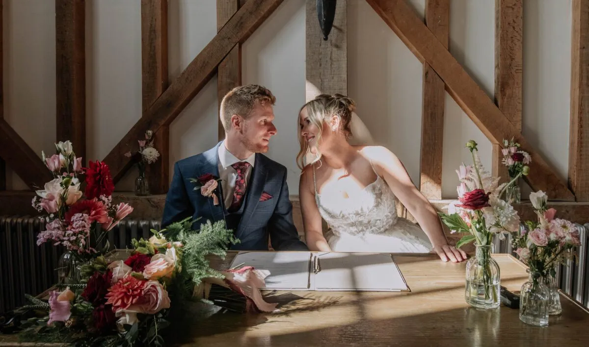 Lisa and Tom at Gate Street Barn