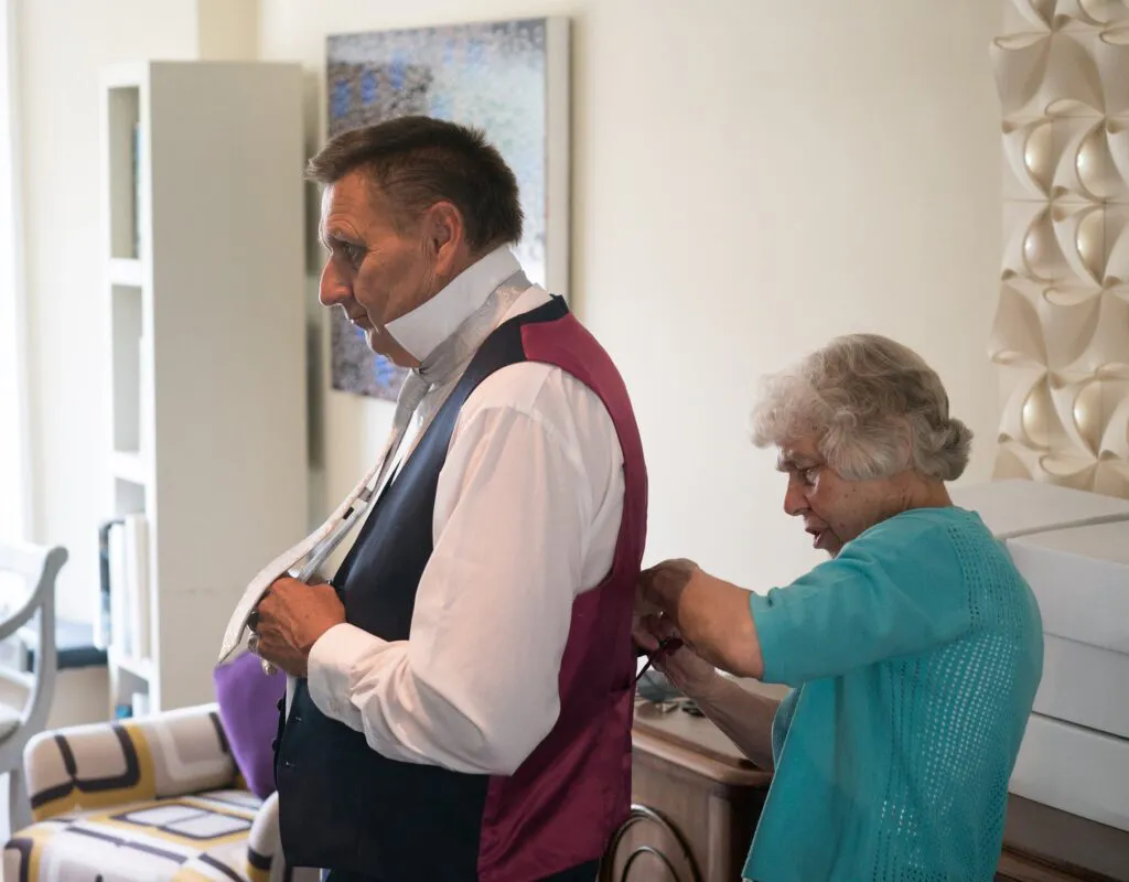 Becky and Paul at the The Old Rectory