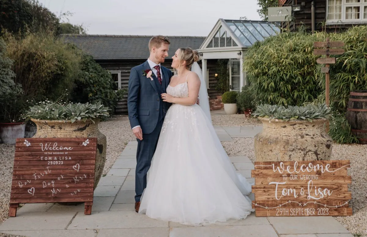 Lisa and Tom at Gate Street Barn