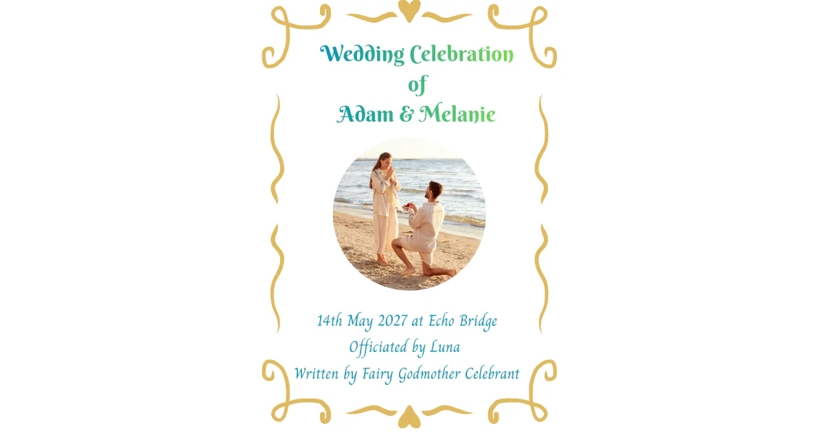 Wedding Celebration of Adam & Eve (Facebook Post)