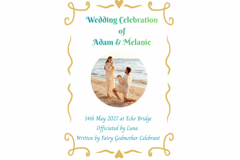Wedding Celebration of Adam &amp; Eve (Facebook Post)