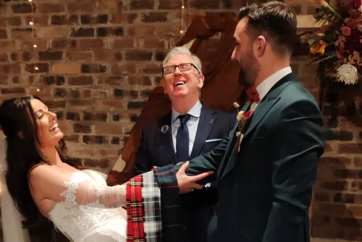 Paul, the Award Winning Humanist Wedding Celebrant - Bringing All the Laughs, Tears, and the “Wow, That Was so Them” Vibes to Your Wedding Ceremony!.