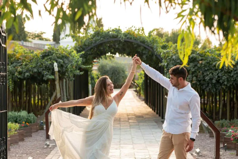 dancing in the park
