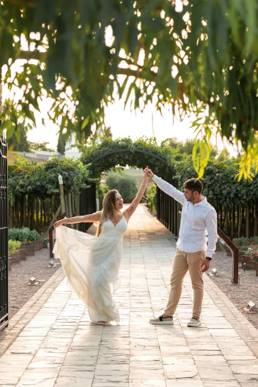 dancing in the park