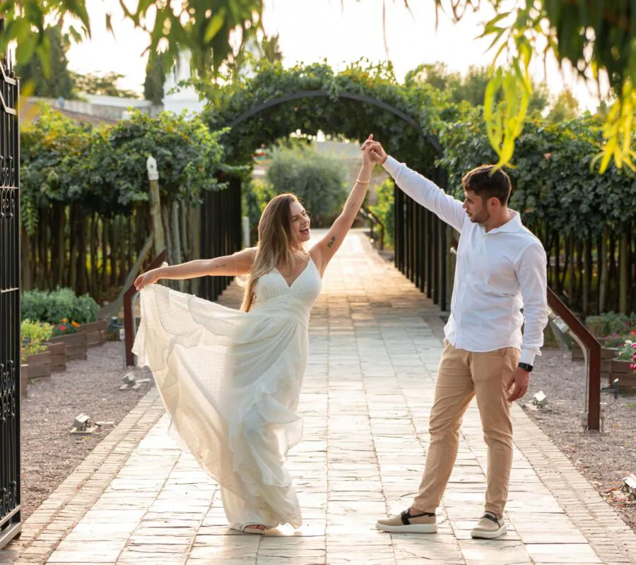 dancing in the park