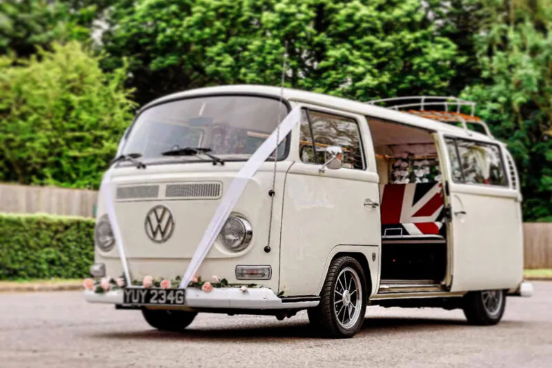Vw Campervan Wedding Transport -  4 Hour Hire & Double Drop-Off