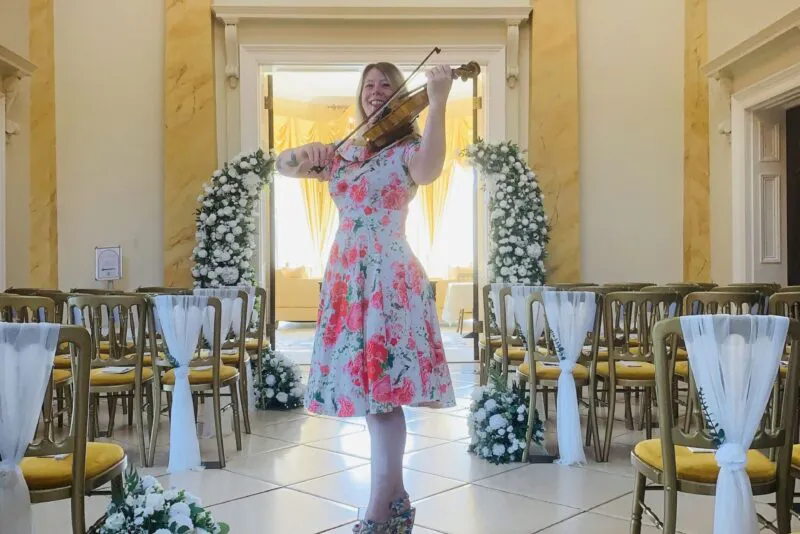 Acoustic & Electric Violinist: Ceremony & Reception Drinks
