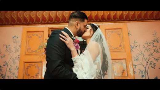 Chamanjeet &amp; Jasper stair kiss