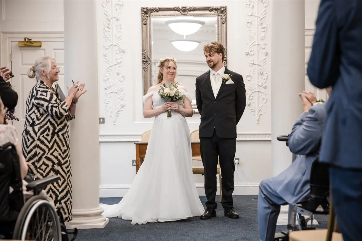 Intimate ceremony at Salisbury Registrar Office