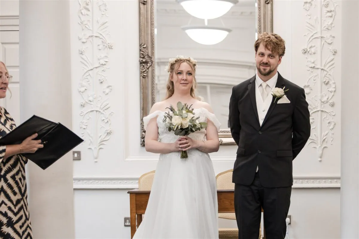 Intimate ceremony at Salisbury Registrar Office