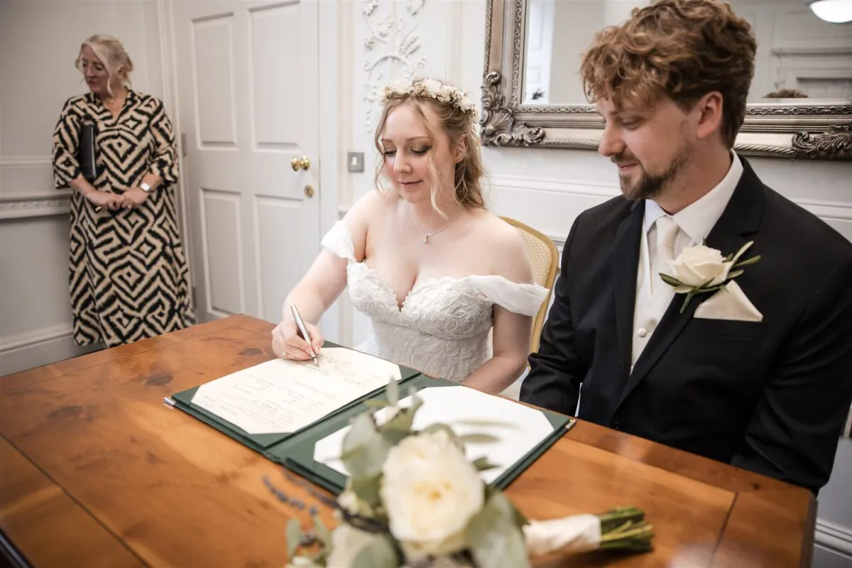 Intimate ceremony at Salisbury Registrar Office