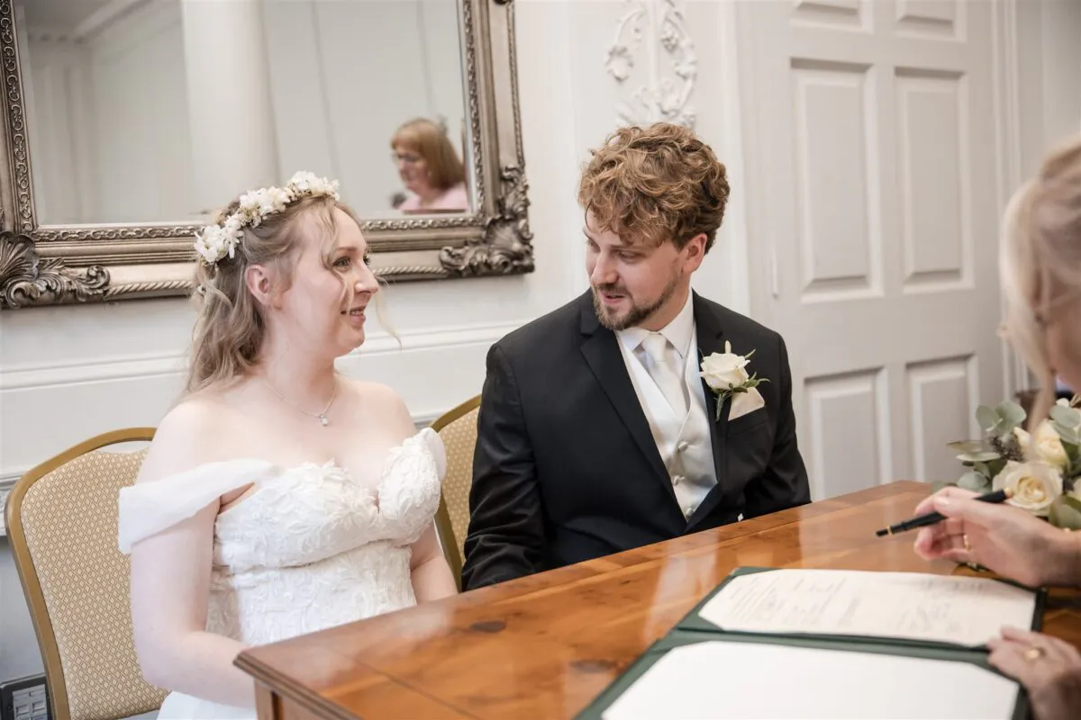 Intimate ceremony at Salisbury Registrar Office