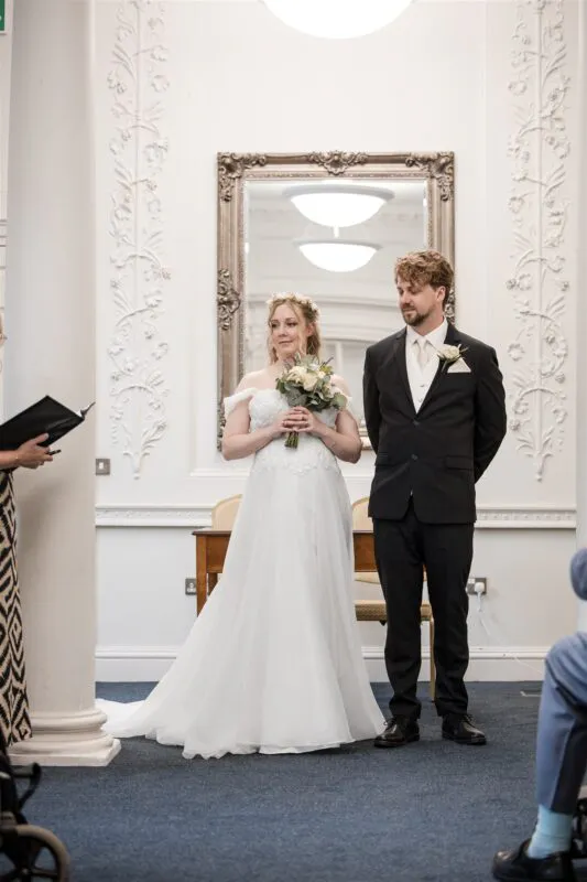 Intimate ceremony at Salisbury Registrar Office
