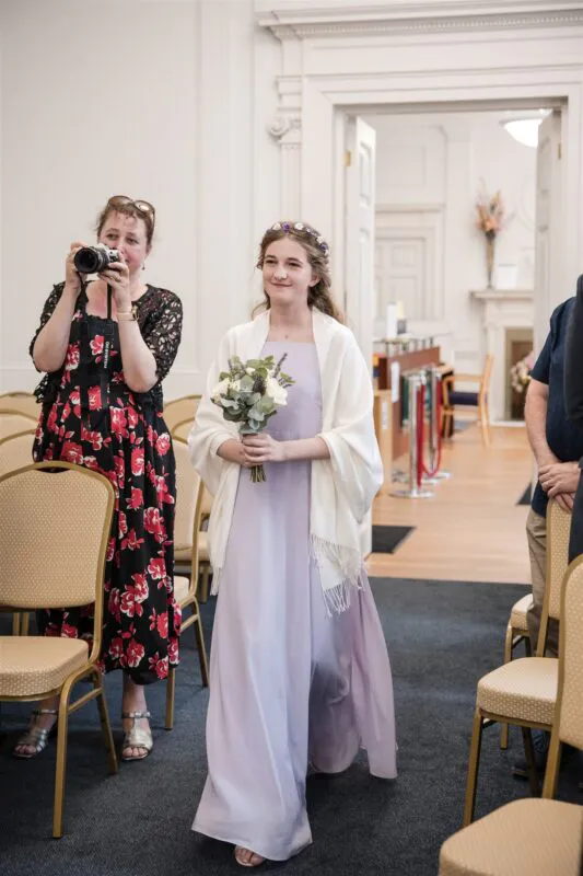 Intimate ceremony at Salisbury Registrar Office