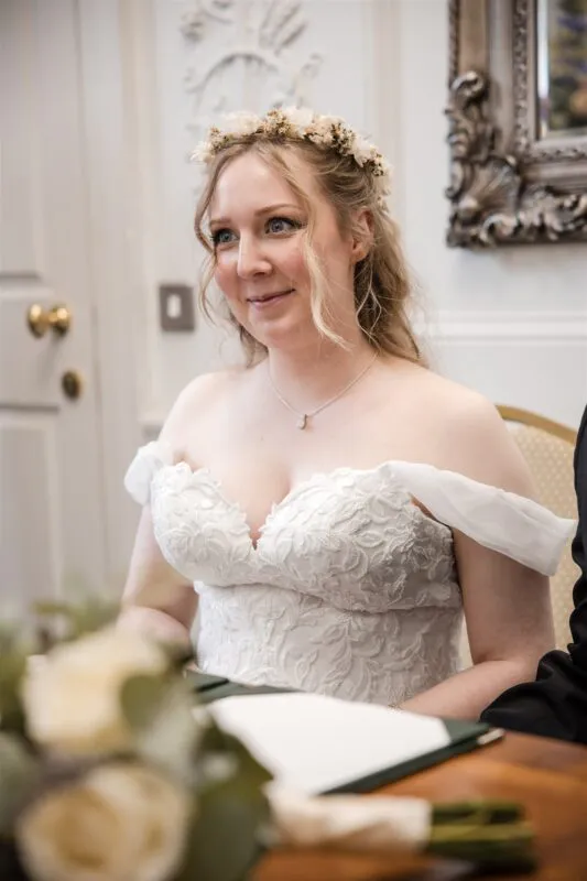 Intimate ceremony at Salisbury Registrar Office