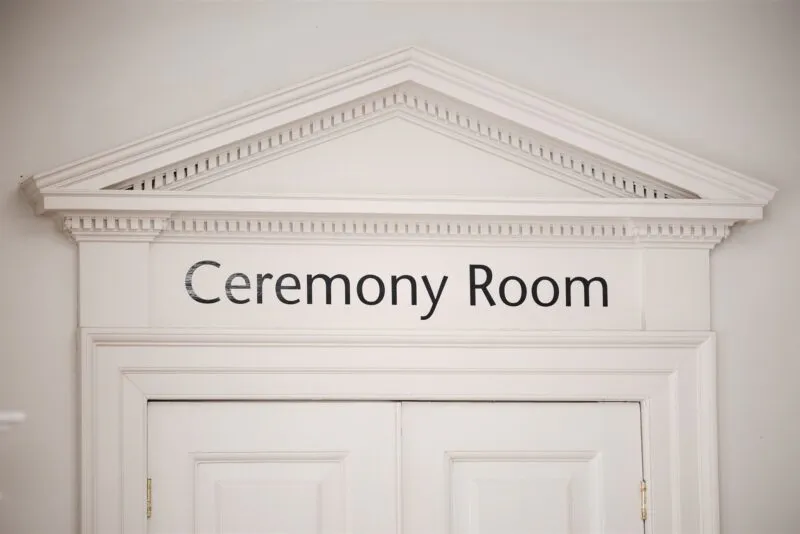 Intimate ceremony at Salisbury Registrar Office