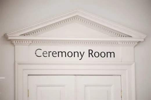 Intimate ceremony at Salisbury Registrar Office