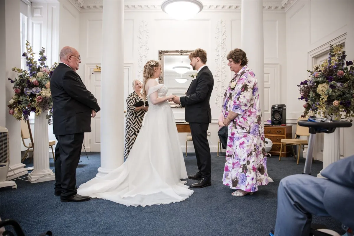 Intimate ceremony at Salisbury Registrar Office