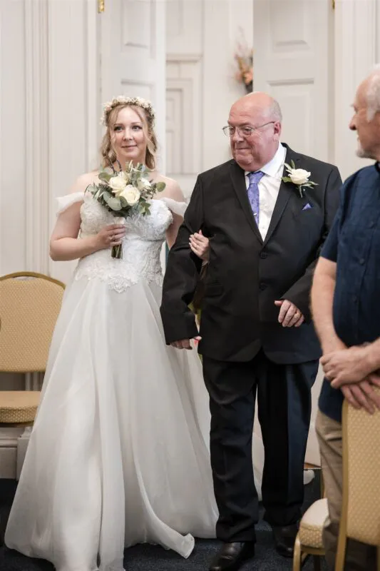 Intimate ceremony at Salisbury Registrar Office