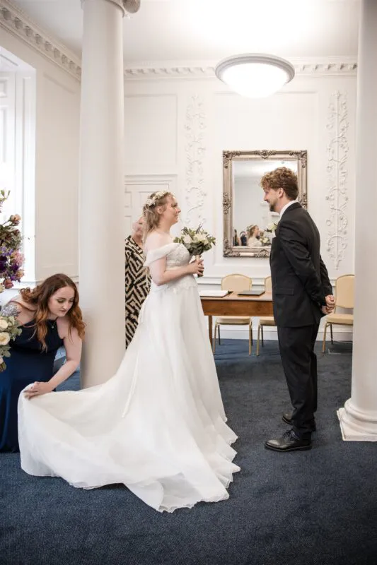 Intimate ceremony at Salisbury Registrar Office