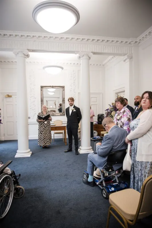 Intimate ceremony at Salisbury Registrar Office