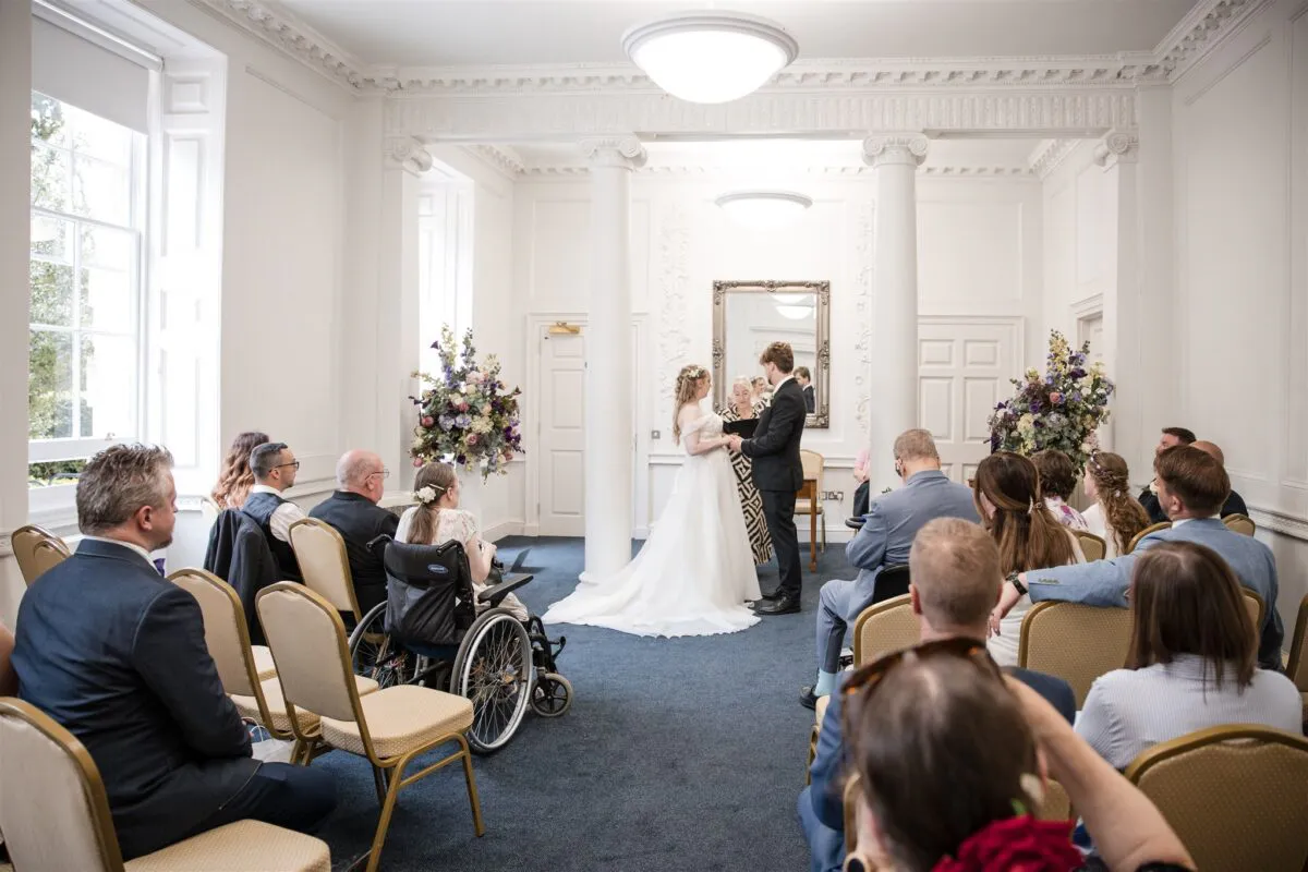 Intimate ceremony at Salisbury Registrar Office