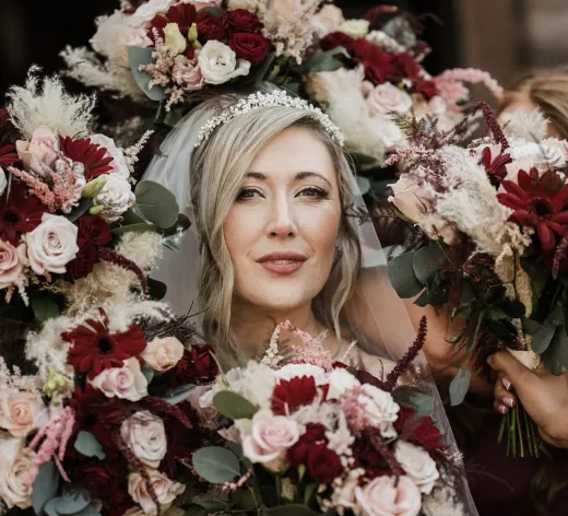 Bride and 3 Bridal Party Make Ups
