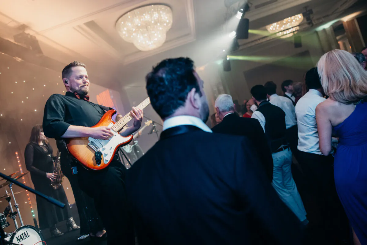 Craig facing crowd Funk City Band