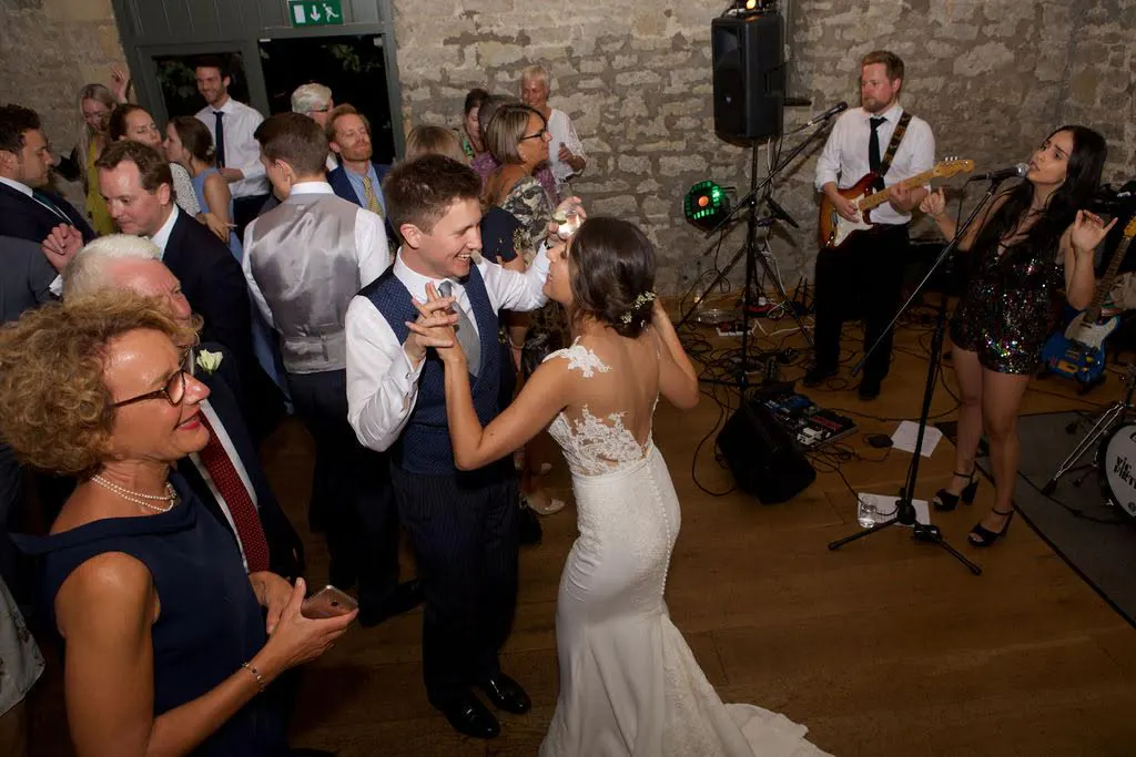 Bride dancing and fun