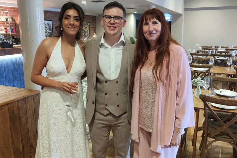 Pat and Rosh with Louise (listing)