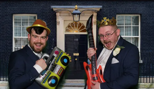 Blackpool photo booth hire at 10 downing street this one (listing)