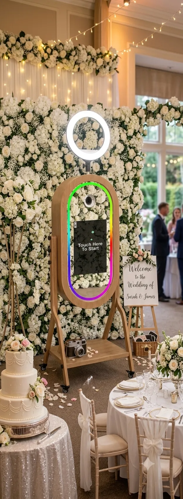 Photo Booth - Vintage Mirror Photo Booth with Unlimited Prints & Booth Attendant
