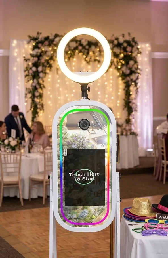 Photo Booth - Magic Mirror Photo Booth 2 with Unlimited Prints and Attendant