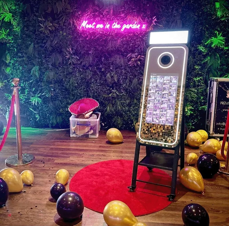 Photo Booth - Magic Mirror Photo Booth with Unlimited Prints and Attendant